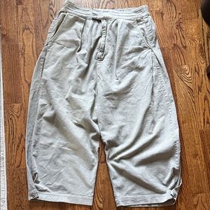 Free People Khaki, Wide Leg Trousers, Size XL